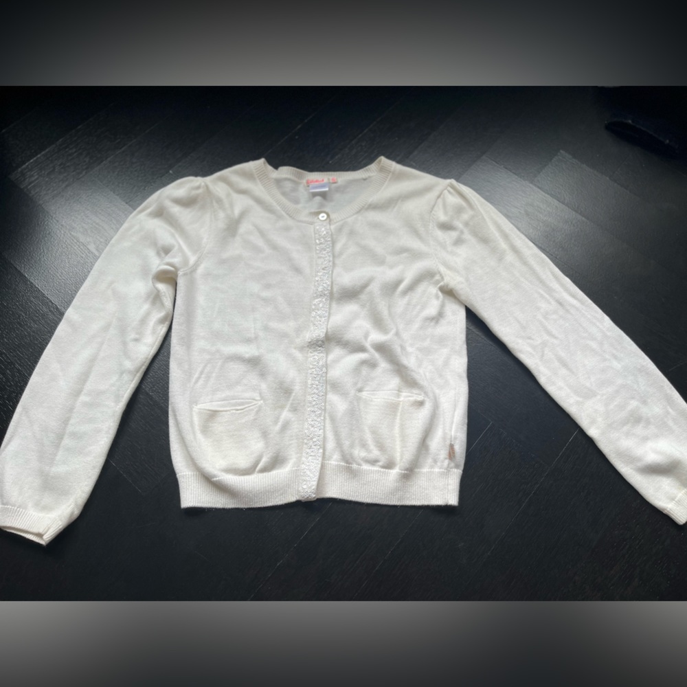 Formal girls Billieblush white cardigan size 10